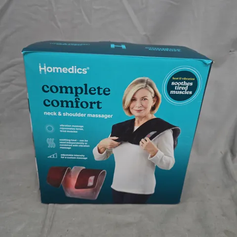 HOMEDICS COMPLETE COMFORT NECK & SHOULDER MASSAGER – BOXED