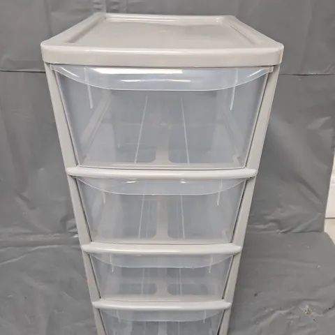 4 DRAWER MEDIUM TOWER IN GREY