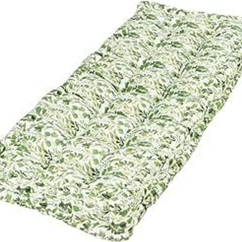 BOXED DIBOR COTTON LEAF INDOOR OUTDOOR GARDEN BENCH SEAT CUSHION 