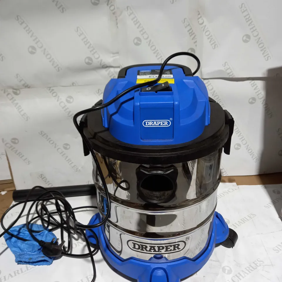 DRAPER 20515 WET AND DRY 1250W VACUUM CLEANER