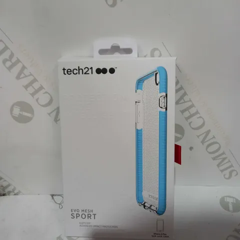 LOT OF 10 TECH21 EVO MESH SPORT CLEAR/BLUE CASES FOR IPHONE 6 PLUS