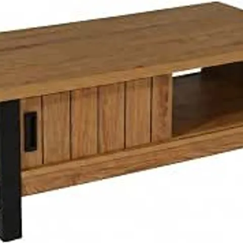 BOXED JAHNKE RIVA MONTANA COFFEE TABLE IN OAK NB./BLACK