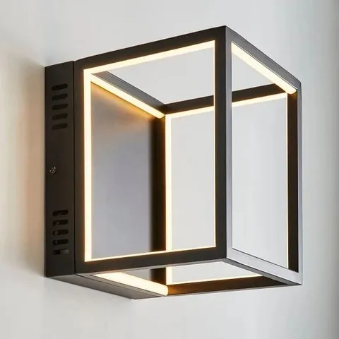 BOXED DEPERE INTEGRATED LED BLACK LED WALL LIGHT