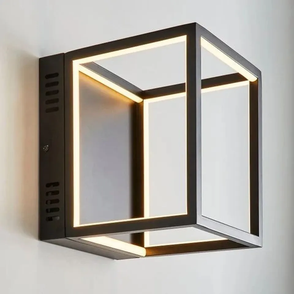 BOXED DEPERE INTEGRATED LED BLACK LED WALL LIGHT