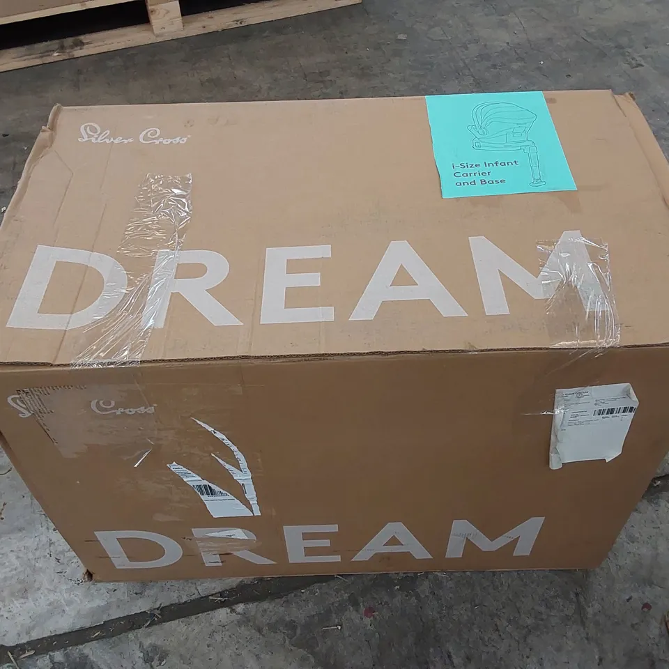 BOXED SILVER CROSS DREAM I-SIZE INFANT CARRIER AND BASE - LUNAR 