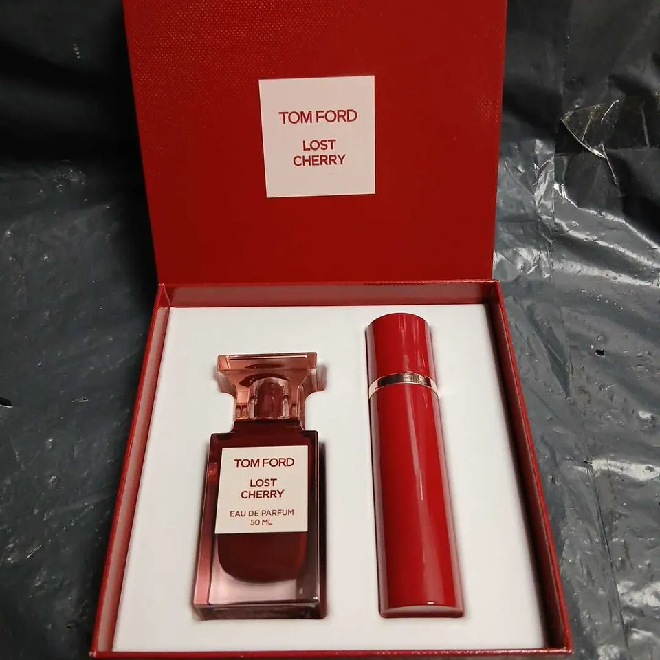 BOXED TOM FORD PRIVATE BLEND LOST CHERRY EAU DE PARFUM SET