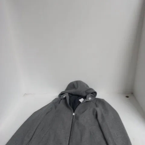 MANGO MEN'S GREY HOODED COAT – UK SIZE L