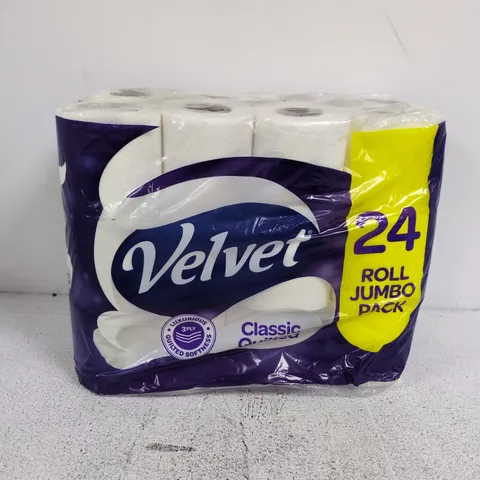VELVET CLASSIC QUILTED 24 ROLL JUMBO PACK