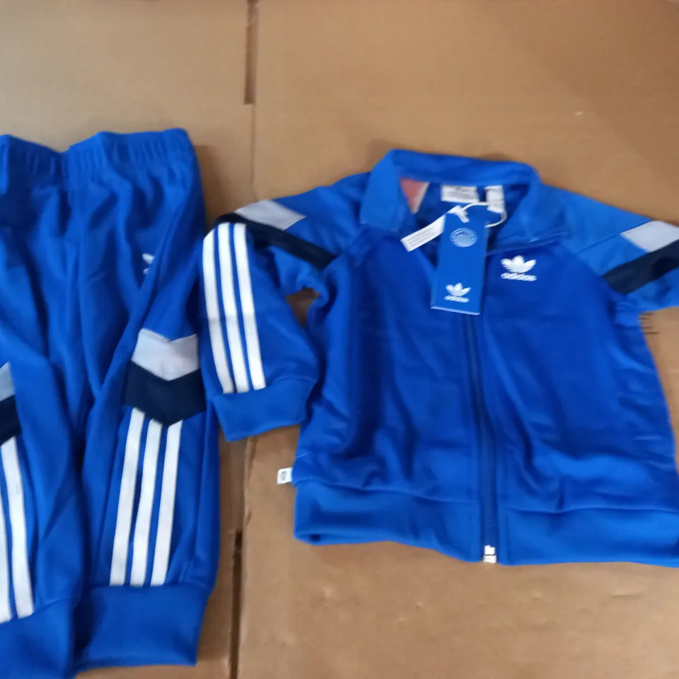 ADIDAS KIDS BLUE TRACKSUIT - 18/24M