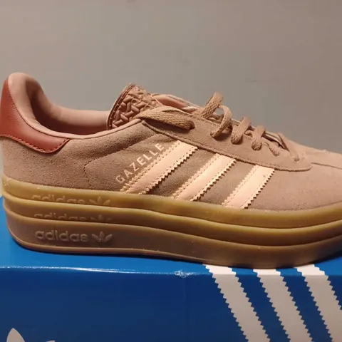 BOXED ADIDAS GAZELLE BOLD SUEDE SNEAKERS - UK 6 