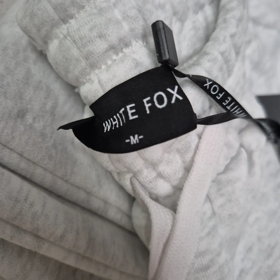 WHITE FOX GREY MARL JOGGERS – SIZE M