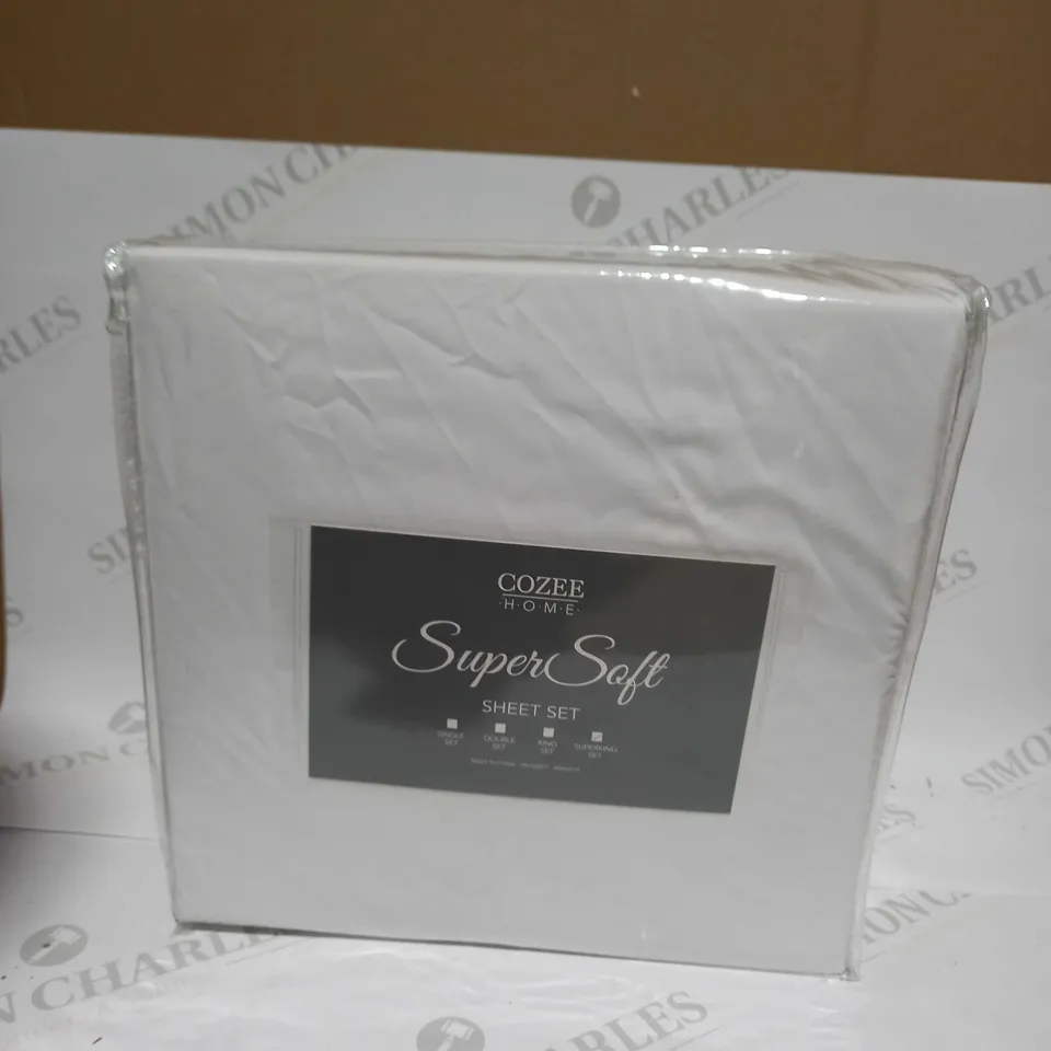 COZEE HOME SUPERSOFT SHEET SET - SUPERKING