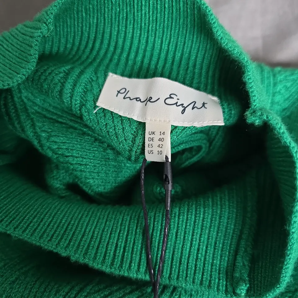 PHASE EIGHT ELEANA DRESS IN GREEN - UK 14