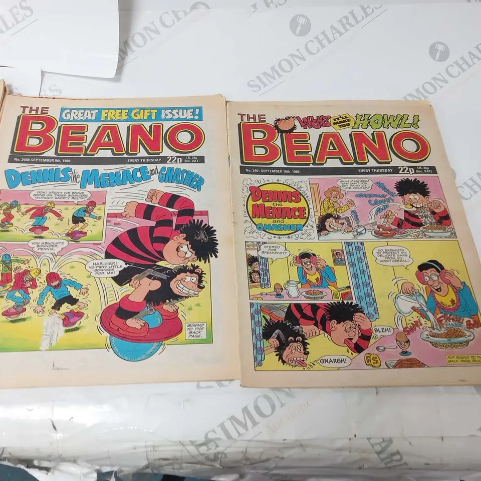 COLLECTION OF ASSORTED BEANO COMICS FROM 1989