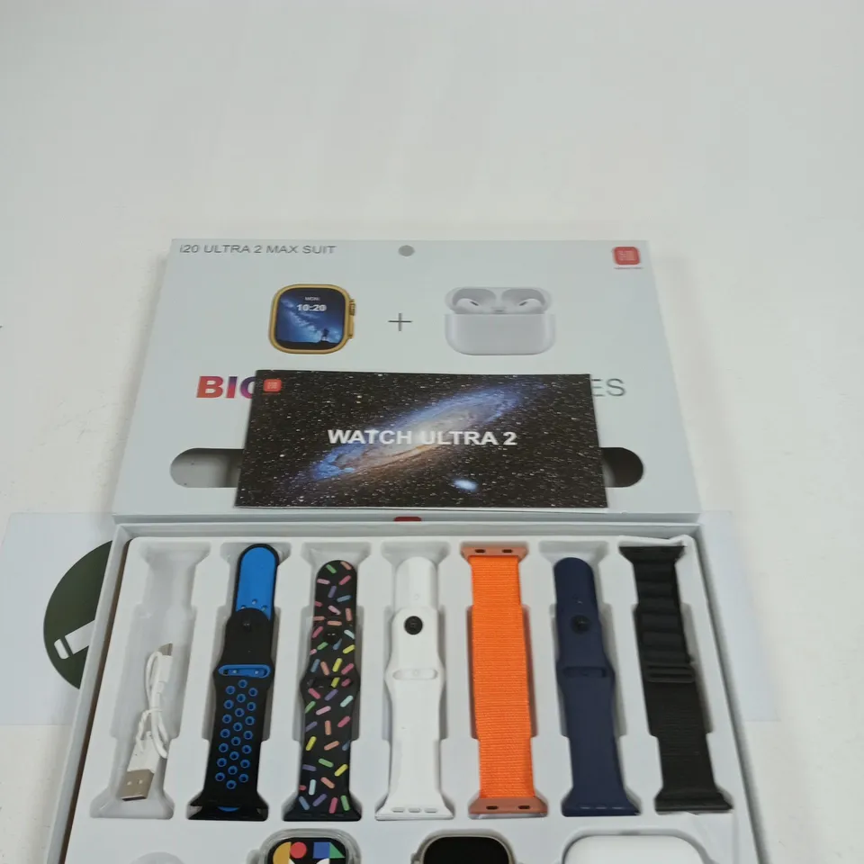 WATCH ULTRA 2 SMARTWATCH WITH INTERCHANGEABLE BANDS – ASSORTED COLOURS