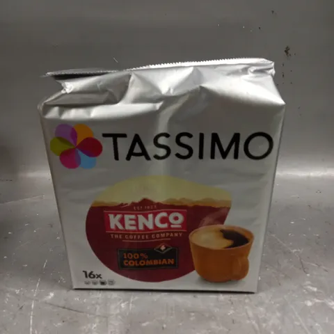 5 X SEALED TASSIMO 100% COLOMBIAN COFFEE POD PACKS - 16 PODS PER PACK 