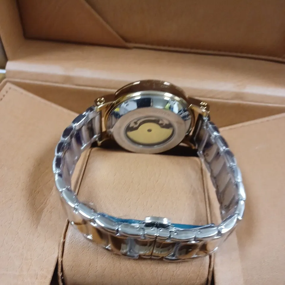 HELMA DH AUTOMATIC TOURBILLON MOVEMENT STAINLESS STEEL STRAP WRISTWATCH
