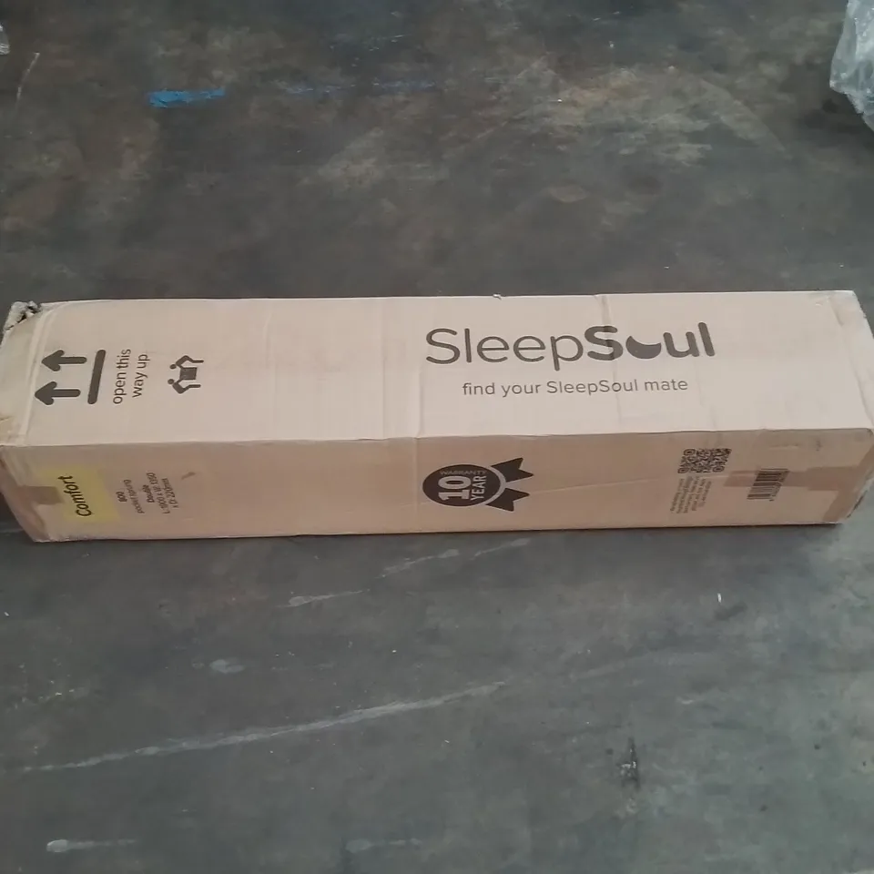 QUALITY BOXED AND ROLLED SLLEPSOUL COMFORT 800 POCKET SPRUNG 135CM DOUBLE MATTRESS 