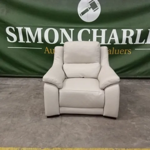 QUALITY DESIGNER ITALIAN MADE DEGANO LEATHER ELECTRIC RECLINER ARMCHAIR