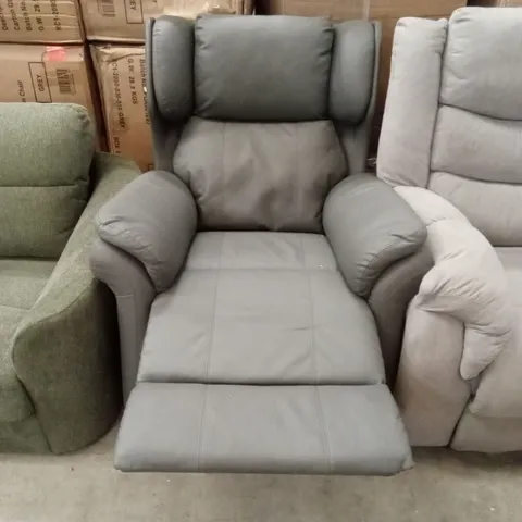DESIGNER FAUX RECLINER CHAIR 