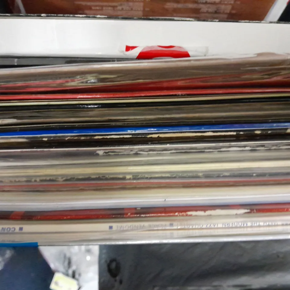 BOX OF APPROX 9 ASSORTED VINYL'S TO INCLUDE -  TYLER DALE SON OF ZEUS , LEGEND BOB MARLEY , THE BLUES BROTHERS ETC