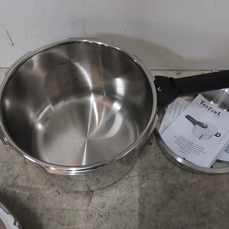 BOXED TEFAL SECURE 5 NEO 6L STEEL PRESSURE COOKER