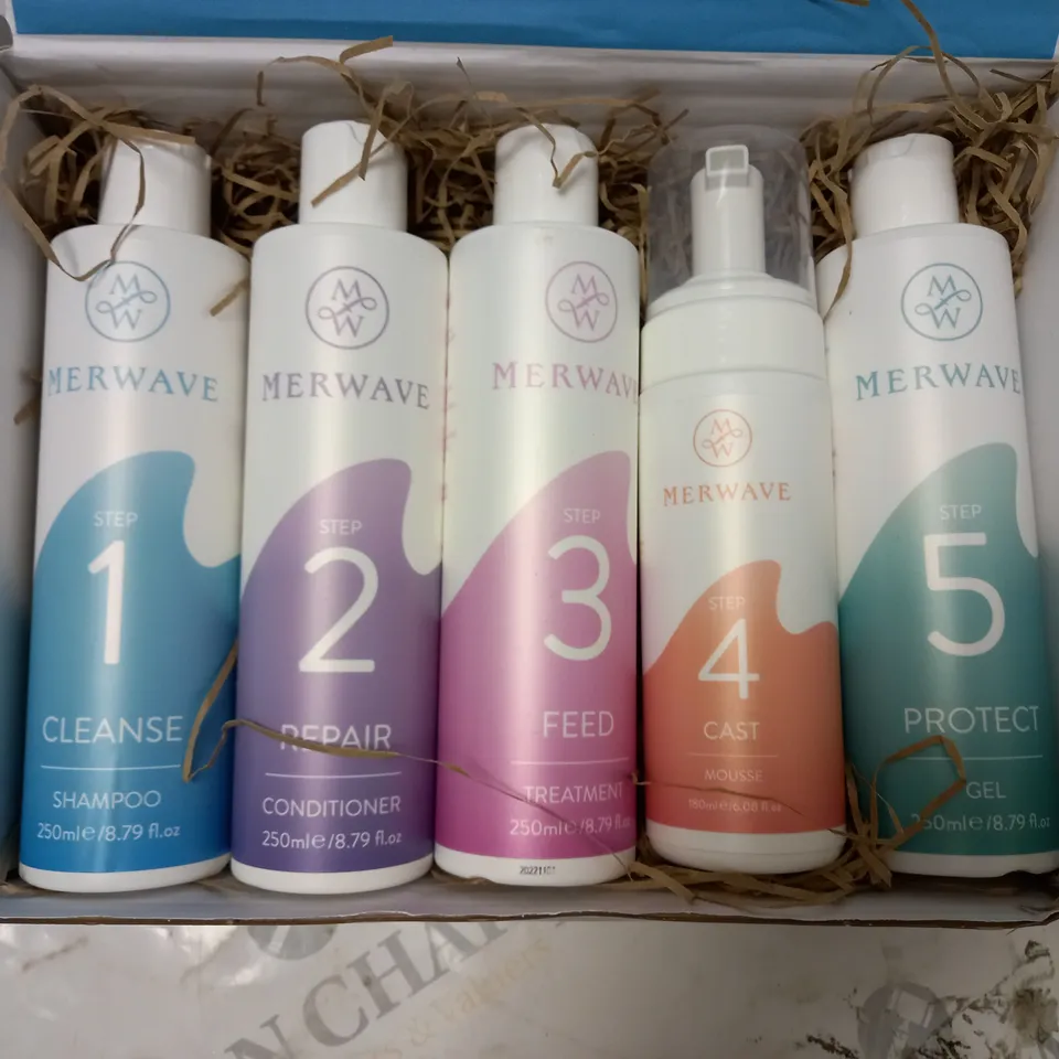 BOXED MERWAVE HAIR CARE SET (STEP 1 - 5) 