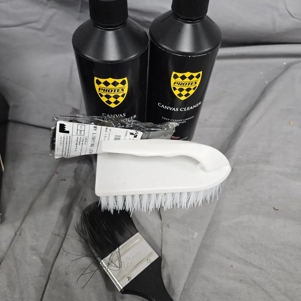 Protex Canvas Cleaner Twin Pack with Cleaning Brush Set