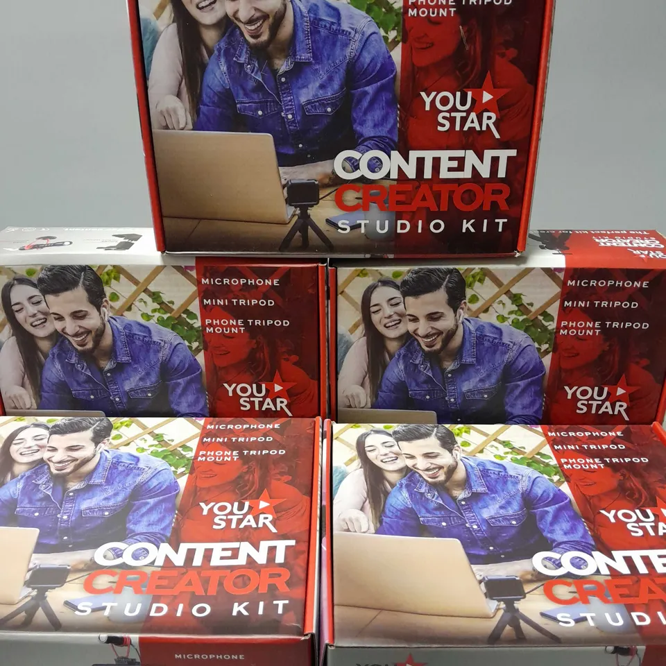 5 BOXED YOUSTAR CONTENT CREATOR STUDIO KIT