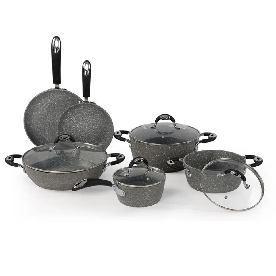 BOXED GRIMALDI APPROXIMATELY 6 PIECES ALUMINIUM NON STICK COOKWARE (1 BOX)