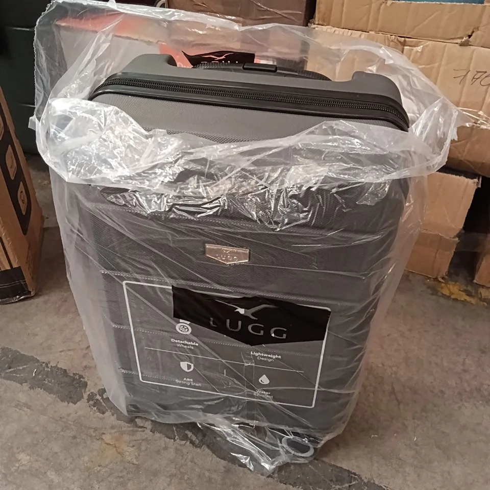 BOXED LUGG 40CM JETSET SUITCASE - GUNMETAL 