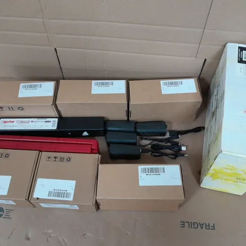 BOX OF APPROXIMATELY 8 ASSORTED GOODS TO INCLUDE TTI WRENCH, ANAFI RECHARGABLE BATTERY, AND BRITOOL TOOL ETC. 