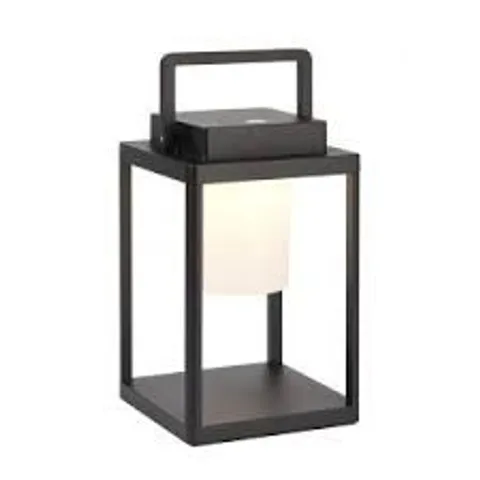 ENDON LIGHTING VOYAGE MATT BLACK IP44 3.15W 400LM 3000K RECHARGEABLE TABLE LAMP