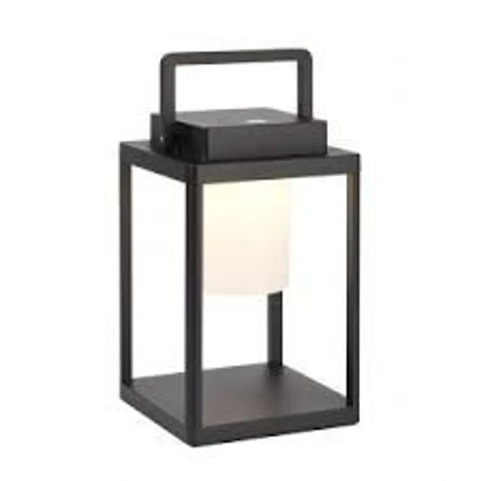 ENDON LIGHTING VOYAGE MATT BLACK IP44 3.15W 400LM 3000K RECHARGEABLE TABLE LAMP