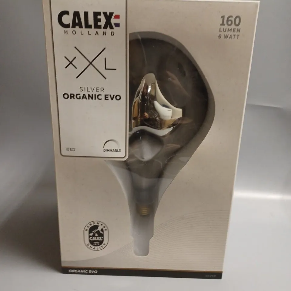 BOXED CALEX HOLLAND XXL SILVER ORGANIC EVO 160 LUMEN 6 WATT