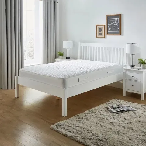 BOXED LYNTON BED - WHITE // SIZE: DOUBLE (2 BOXES)