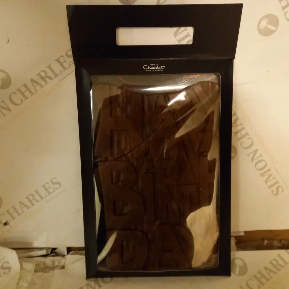 HOTEL CHOCOLATE HAPPY BIRTHDAY MILK GRAND SLAB RRP £20