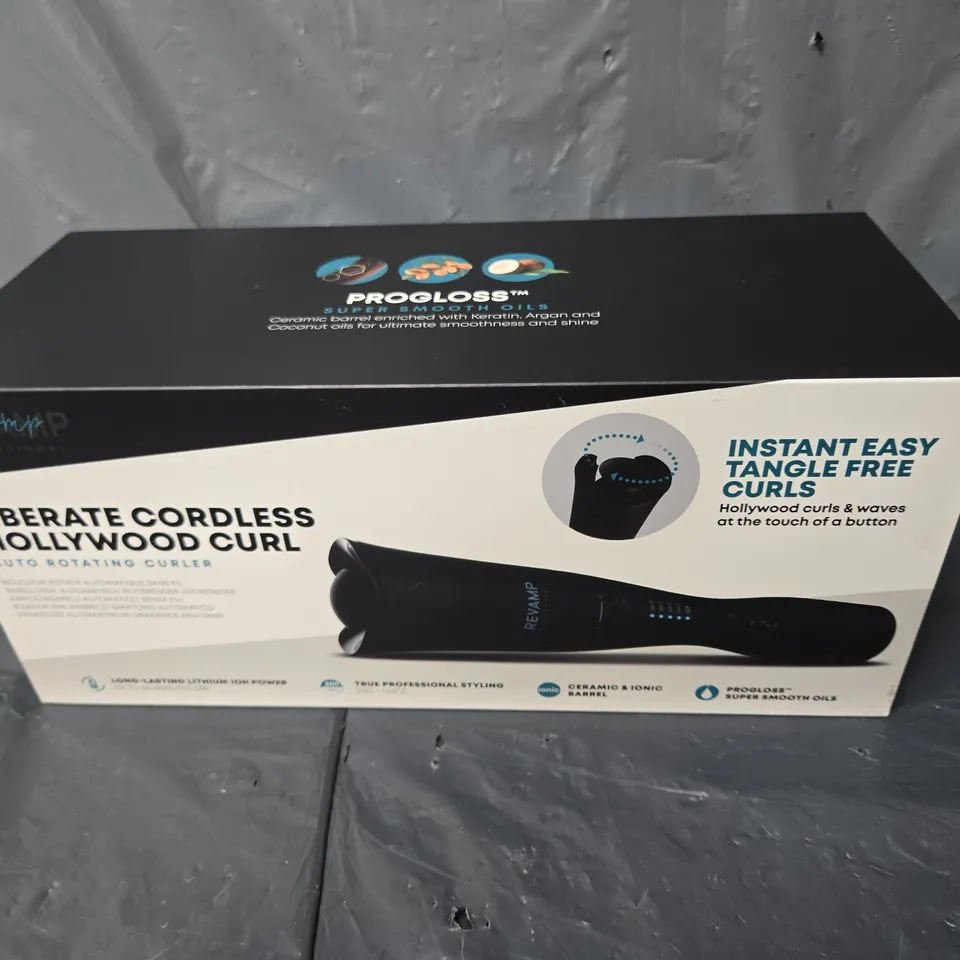 REVAMP PROGLASS LIBERATE CORDLESS HOLLYWOOD CURLER 