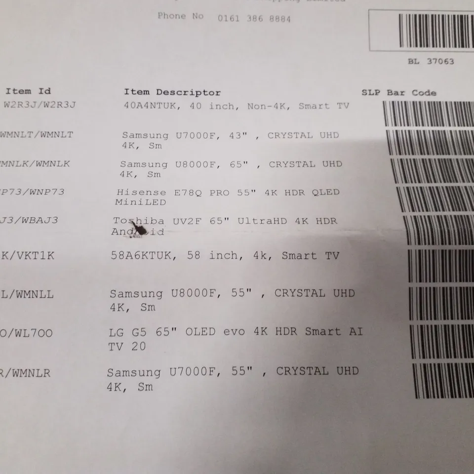 PALLET CONTAINING APPROXIMATELY 9 ASSORTED DAMAGED TVS