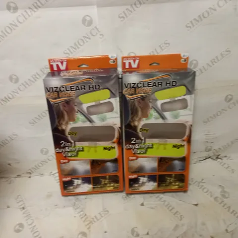 VIZCLEAR HD CAR VISOR - 2 IN 1 DAY & NIGHT VISOR SET