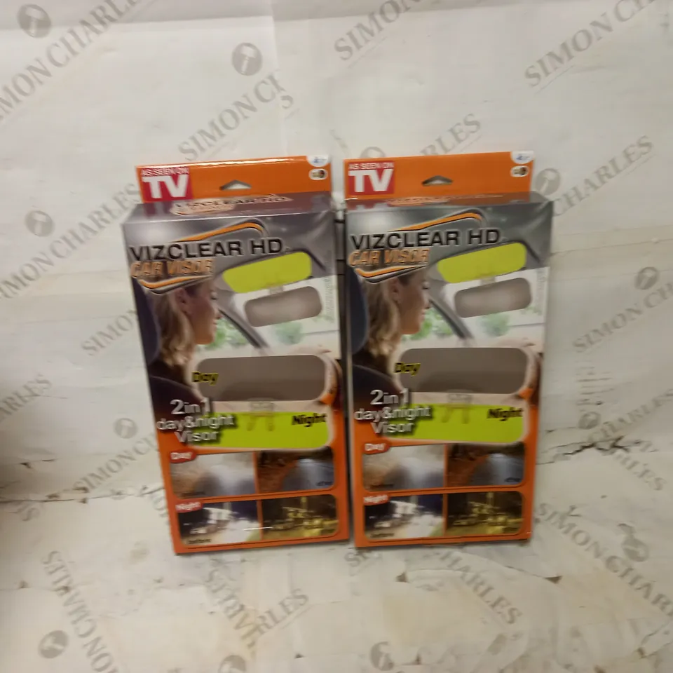 VIZCLEAR HD CAR VISOR - 2 IN 1 DAY & NIGHT VISOR SET