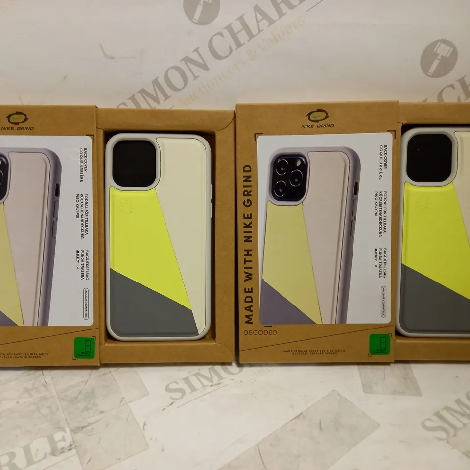 LOT OF 2 NIKE GRIND DECODED APPLE IPHONE 12/12 PRO MAGSAFE COMPATIBLE PHONE CASES