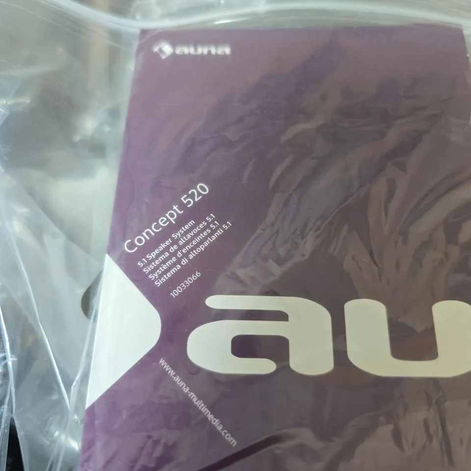 AUNA CONCEPT 520 5.1 SPEAKER SYSTEM. BOXED WITH MANUAL
