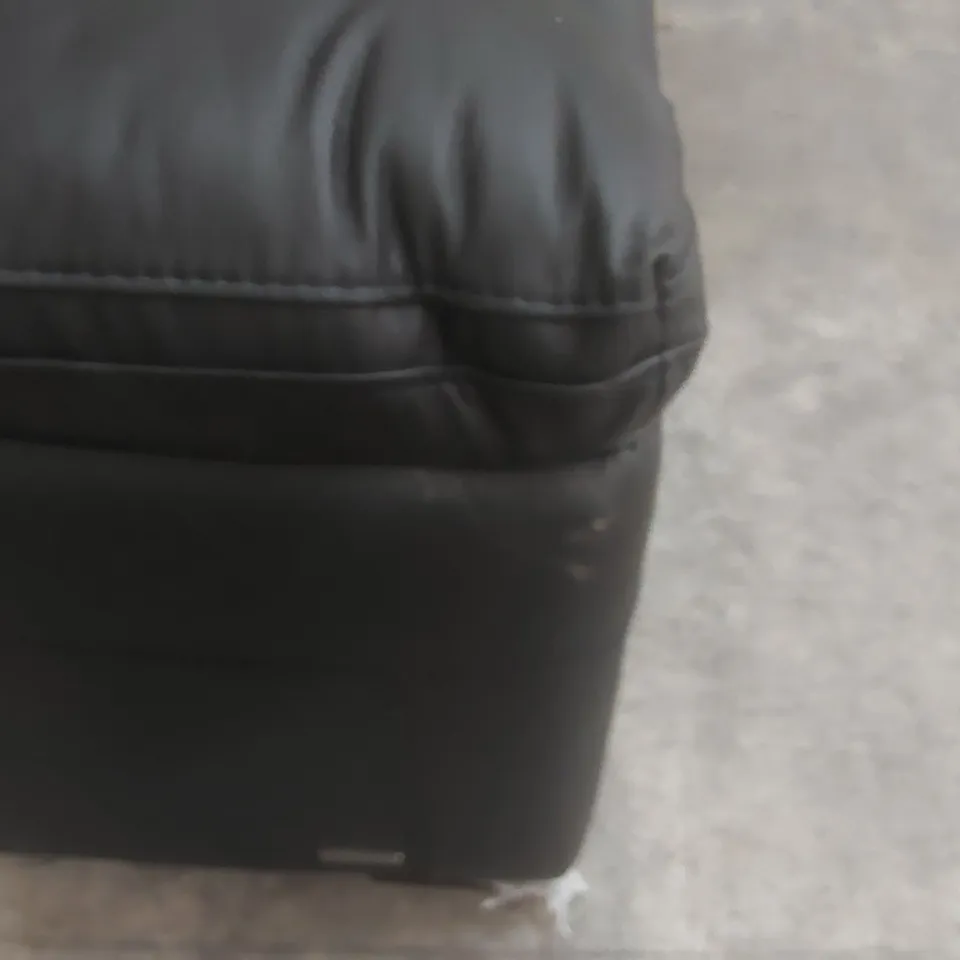 QUALITY DESIGNER PRENTON 2 SEATER LEATHER/FAUX LEATHER SOFA