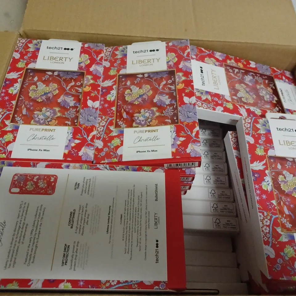 LOT OF 19 X TECH21 EVO MESH TPU SOFT THIN CASE SNAP COVER FOR IPHONE SE IPHONE 5 / 5S - PINK - 18 X TECH21 ULTRA THIN AND LIGHTWEIGHT CLEAR GALAXY S9+ CASE - 35 X TECH21 PURE PRINT LIBERTY LONDON IPHO