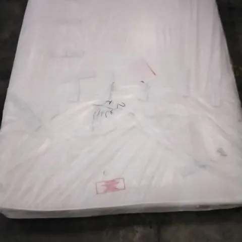 QUALITY BAGGED 4'6" DOUBLE CAIRO MEMORY FOAM OPEN COIL MATTRESS 