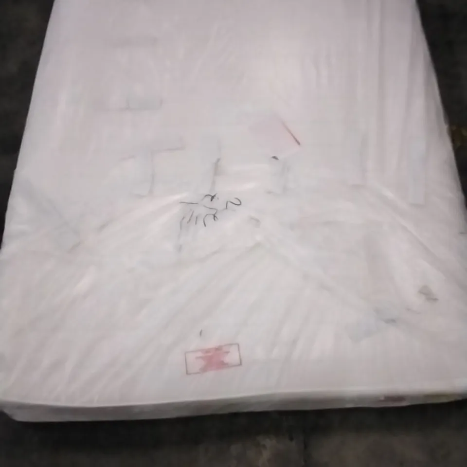 QUALITY BAGGED 4'6" DOUBLE CAIRO MEMORY FOAM OPEN COIL MATTRESS 