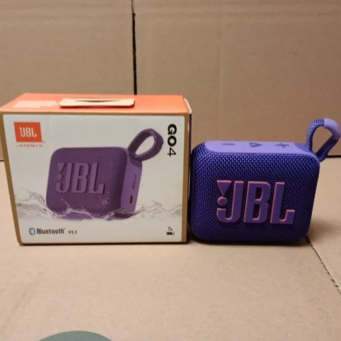 JBL GO 4 PORTABLE BLUETOOTH SPEAKER – PURPLE 