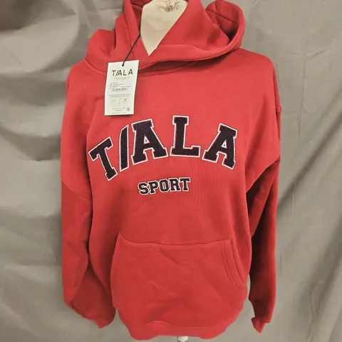 TALA OVERSIZED CLUB HOODIE IN VINTAGE RED SIZE S