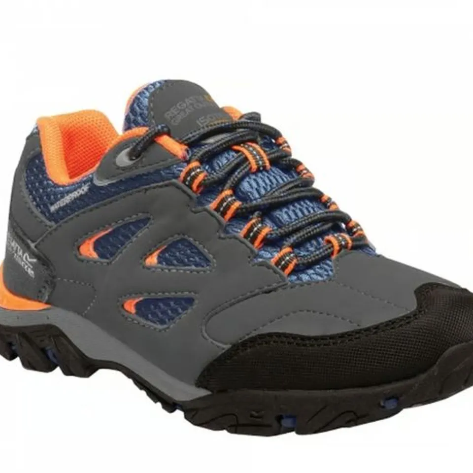 REGATTA CHILDRENS/KIDS HOLCOMBE LOW JUNIOR HIKING BOOTS BRIAR BLAZE ORANGE SIZE CHILDS 10